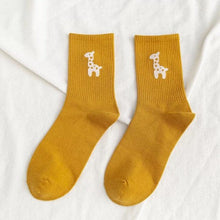 Load image into Gallery viewer, New Elegant Fruit Printed Breathable Cotton Socks Happy Funny Unisex Socks Candy Colors Harajuku Casual Cotton Crew Socks For Men And Women