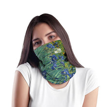 Load image into Gallery viewer, New Fashion 3D Printed Oil Painting Art Neck Scarf Women Soft Face Bandana Sunflower Night Hijab Scarf Face Mask Reusable Washable Cloth Bandanas Women Men Neck Gaiter Cover Turban Multipurpose Balaclava Elastic UV Face Shields for Women