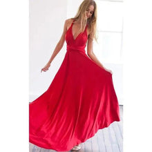 Load image into Gallery viewer, New Fashion Boho Women Multiway Wrap Convertible Maxi Club Red Dress Bandage Long Dress Party Dresses For Women