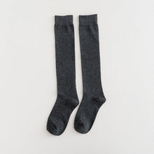 Load image into Gallery viewer, New Fashion Cotton Ladies Knee High Solid Color Socks Student Socks School Party Street Wear Dancing Socks High Quality Cotton Knee High Socks For Women