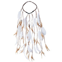 Load image into Gallery viewer, New Fashion Feather Rope Crown Hair Band Boho White Elastic Festival Headband for Women Fashion Female Gorgeous Hair Accessories For Women