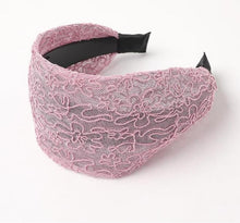 Load image into Gallery viewer, New Fashion Gradient Wide-sided Lace Simple Breathable Toothed Non-slip Headband for Women Girl Hair Accessories Headwear Gorgeous Hair Accessories For Women