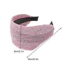 Load image into Gallery viewer, New Fashion Gradient Wide-sided Lace Simple Breathable Toothed Non-slip Headband for Women Girl Hair Accessories Headwear Gorgeous Hair Accessories For Women