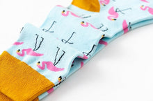 Load image into Gallery viewer, New Fashion Pure Soft Cotton Cartoon Animals Casual Socks Loving Heart Flamingo Women Cute Funny Short Ankle Socks For Men And Women
