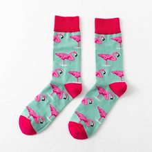 Load image into Gallery viewer, New Fashion Pure Soft Cotton Cartoon Animals Casual Socks Loving Heart Flamingo Women Cute Funny Short Ankle Socks For Men And Women