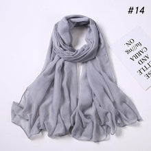 Load image into Gallery viewer, New Fashion Soft Cotton Elegant Viscose Scarf Ladies Scarf Shawls Lightweight Elegant Wraps Muslim Hijab scarf scarves For Women