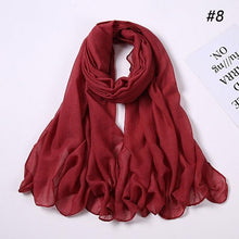 Load image into Gallery viewer, New Fashion Soft Cotton Elegant Viscose Scarf Ladies Scarf Shawls Lightweight Elegant Wraps Muslim Hijab scarf scarves For Women