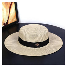 将图片加载到图库查看器,New Fashion Straw Hat Outdoor Leisure Sun Hat Women's Sun Hats UV Protection Large Wide Brim Hat Women Packable Sun Hat for Women Straw Hats Summer Beach Hat Ladies Wild Hats Straw Hat For Women