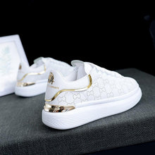 Load image into Gallery viewer, New Fashion White High Quality Women's White Thick Soled Sports Casual Couple Shoes Summer Lace-Up Trainers Gym Tennis Running Breathable High Quality Sneakers