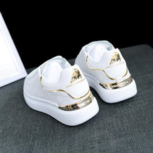 Load image into Gallery viewer, New Fashion White High Quality Women's White Thick Soled Sports Casual Couple Shoes Summer Lace-Up Trainers Gym Tennis Running Breathable High Quality Sneakers