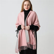Load image into Gallery viewer, New Fashion Winter Soft Thick Warm Colorful Cashmere Scarf Elegant Escharpe Shawls Scarf Shawls Wraps Lightweight Lady Solid Scarves Fashion Tassels Blanket For Women