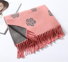 Load image into Gallery viewer, New Fashion Winter Soft Thick Warm Colorful Cashmere Scarf Elegant Escharpe Shawls Scarf Shawls Wraps Lightweight Lady Solid Scarves Fashion Tassels Blanket For Women