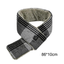Load image into Gallery viewer, New Fashion Winter USB Heated Scarf Unisex Neck Warmer Neckerchief Winter Rechargeable Heating Elegant Scarf Neck Heating Pad Lightweight Shawl To Keep Your Neck Warm Shawl For Women