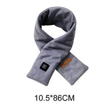 Load image into Gallery viewer, New Fashion Winter USB Heated Scarf Unisex Neck Warmer Neckerchief Winter Rechargeable Heating Elegant Scarf Neck Heating Pad Lightweight Shawl To Keep Your Neck Warm Shawl For Women