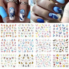 将图片加载到图库查看器,New Geometric Letter Nail Sticker Water Slider Winter Decal Christmas New Year Gift Nail Slider Temporary Tattoos Women Nail Art Stickers Water Transfer Decals Design Nail Art Supplies Manicure Acrylic Nail Foil Stencils Decorations