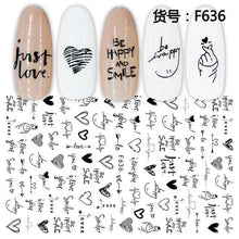 将图片加载到图库查看器,New Geometric Letter Nail Sticker Water Slider Winter Decal Christmas New Year Gift Nail Slider Temporary Tattoos Women Nail Art Stickers Water Transfer Decals Design Nail Art Supplies Manicure Acrylic Nail Foil Stencils Decorations