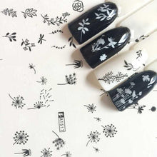 将图片加载到图库查看器,New Geometric Letter Nail Sticker Water Slider Winter Decal Christmas New Year Gift Nail Slider Temporary Tattoos Women Nail Art Stickers Water Transfer Decals Design Nail Art Supplies Manicure Acrylic Nail Foil Stencils Decorations