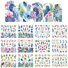 将图片加载到图库查看器,New Geometric Letter Nail Sticker Water Slider Winter Decal Christmas New Year Gift Nail Slider Temporary Tattoos Women Nail Art Stickers Water Transfer Decals Design Nail Art Supplies Manicure Acrylic Nail Foil Stencils Decorations