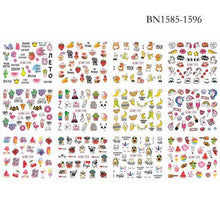 将图片加载到图库查看器,New Geometric Letter Nail Sticker Water Slider Winter Decal Christmas New Year Gift Nail Slider Temporary Tattoos Women Nail Art Stickers Water Transfer Decals Design Nail Art Supplies Manicure Acrylic Nail Foil Stencils Decorations