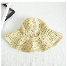 Load image into Gallery viewer, New Girl Sun Hat Unique Trendy Women's Sun Protection Hat Wide Brim Floppy Summer Hats Women Retro Casual Straw Bucket Hat Comfortable Soft Every Day Travel Hat