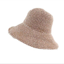Load image into Gallery viewer, New Girl Sun Hat Unique Trendy Women's Sun Protection Hat Wide Brim Floppy Summer Hats Women Retro Casual Straw Bucket Hat Comfortable Soft Every Day Travel Hat