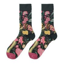 将图片加载到图库查看器,New Girls Cute Cartoon Fruits Sheer Kawaii Lady Women Summer Fall Avocado Lemon Pineapple Cherry Jacquard Socks For Women