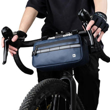 将图片加载到图库查看器,New Handlebar Bag Bicycle Bags Frame Pannier Bag Waterproof Multifunction Portable Shoulder Bag Bike Accessories Multifunction Bike Handlebar Bag Front Bicycle Frame Bag Waterproof Shoulder Bag Handbag Waist Bag