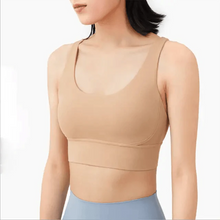 Load image into Gallery viewer, New High Quality Fabric Nylon Breathable Women Yoga Tops Bra Solid Color And Sports Wear Outdoor Exercise Clothes For Ladies