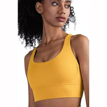 Load image into Gallery viewer, New High Quality Fabric Nylon Breathable Women Yoga Tops Bra Solid Color And Sports Wear Outdoor Exercise Clothes For Ladies