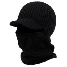 将图片加载到图库查看器,New Hooded Wool Cap Riding Windproof Cold Hat Plus Velvet Thickening Hooded Fashion Outdoor Warm Hat Collar Winter Caps Outdoor Sport Warm Beanies Hat For Men Knitted Hats Bandana Hiking Camping Kid Neck Warmer Cap
