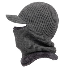 将图片加载到图库查看器,New Hooded Wool Cap Riding Windproof Cold Hat Plus Velvet Thickening Hooded Fashion Outdoor Warm Hat Collar Winter Caps Outdoor Sport Warm Beanies Hat For Men Knitted Hats Bandana Hiking Camping Kid Neck Warmer Cap
