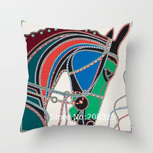 Load image into Gallery viewer, New Horse Cushion Cover Short Plus Luxury Horse Cotton Linen Decorative Pillowcase Cushion Decorative Pillows Covers for Home Sofa Couch Car Bedrooms 45x45cm