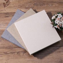 将图片加载到图库查看器,New Linen 16inch DIY Photo Album Lovers Birthday Gift Wedding Photos Baby Photo Album Scrapbook Paper Crafts Albums Refillable Notebook Photo Album