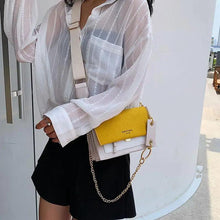 Load image into Gallery viewer, New Look Contrast Color Scrub Leather Crossbody Bags For Women And Girls Simple Chain Shoulder Bag , Purses And Handbags For Ladies