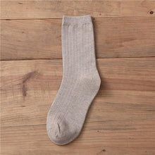 Load image into Gallery viewer, New Loose Solid Colors High School Girls Cute Socks Needles Knitting Cotton Scrunch Socks For Women