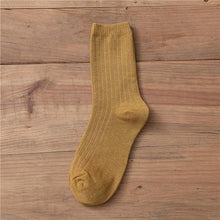 Load image into Gallery viewer, New Loose Solid Colors High School Girls Cute Socks Needles Knitting Cotton Scrunch Socks For Women