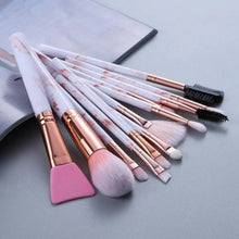 将图片加载到图库查看器,New Luxurious 12/8/5pcs Eye Lip Makeup Brushes Set Eyebrow Comb Eyelash Sponge Eyeshadow Silicone Face Mask Edge Control Brush Cosmetics