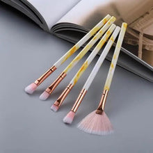 将图片加载到图库查看器,New Luxurious 12/8/5pcs Eye Lip Makeup Brushes Set Eyebrow Comb Eyelash Sponge Eyeshadow Silicone Face Mask Edge Control Brush Cosmetics