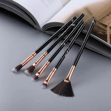 将图片加载到图库查看器,New Luxurious 12/8/5pcs Eye Lip Makeup Brushes Set Eyebrow Comb Eyelash Sponge Eyeshadow Silicone Face Mask Edge Control Brush Cosmetics