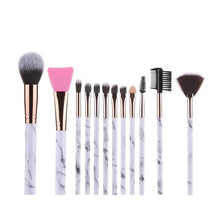 将图片加载到图库查看器,New Luxurious 12/8/5pcs Eye Lip Makeup Brushes Set Eyebrow Comb Eyelash Sponge Eyeshadow Silicone Face Mask Edge Control Brush Cosmetics