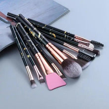 将图片加载到图库查看器,New Luxurious 12/8/5pcs Eye Lip Makeup Brushes Set Eyebrow Comb Eyelash Sponge Eyeshadow Silicone Face Mask Edge Control Brush Cosmetics