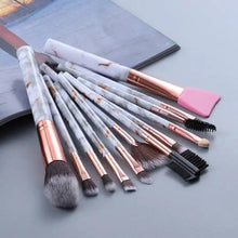 将图片加载到图库查看器,New Luxurious 12/8/5pcs Eye Lip Makeup Brushes Set Eyebrow Comb Eyelash Sponge Eyeshadow Silicone Face Mask Edge Control Brush Cosmetics