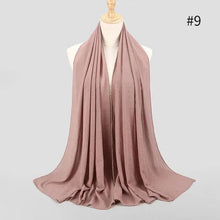 Load image into Gallery viewer, New Luxurious Gold Chiffon Head Scarf Solid Soft Long Muslim Scarves For Women Hijab Musulman Female Shawl and Wrap
