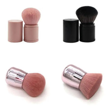 将图片加载到图库查看器,New Luxury Convenient And Retractable Makeup Brush One Large Powder Blush Brush With Lid Full Set Of Beauty Tools Convenient