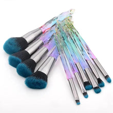Load image into Gallery viewer, New Luxury Cosmic Color New Luxury Crystal Makeup Brushes Powder Foundation Eyeshadow Eyebrow Cosmetics for Face Fan Make Up Brush Set