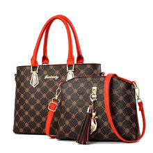Load image into Gallery viewer, New Luxury Leather Bags Set 2 Pcs Handbag For Women And Girls Stylish Shoulder Gift Bag For Females