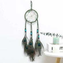 Load image into Gallery viewer, New Luxury Original Silver Gray Dream Catcher 2 Ring Feather Hanging Art Gifts To Bestie Friends Creative Valentine's Day Gifts