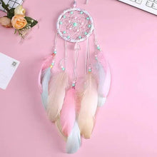 Load image into Gallery viewer, New Luxury Original Silver Gray Dream Catcher 2 Ring Feather Hanging Art Gifts To Bestie Friends Creative Valentine's Day Gifts
