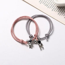 将图片加载到图库查看器,New Magnet Couple Bracelet Star Astronaut Bracelet Attractive Fashion Star Magnetic Bracelets For Couples Jewelry Gifts Set For Bestfriend Girlfriend Boyfriend Women Men