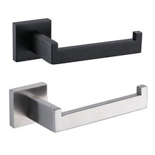 Load image into Gallery viewer, New Matte Black Toilet Paper Holder Wall Mount Tissue Roll Hanger 304 Stainless Steel Bathroom Accessories Toilet Paper Holder Tissue Roll Holder Hanger Stainless Steel Matte Black Bathroom Lavatory Hardware Wall Mount 14.5cm
